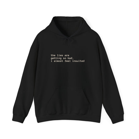 Philosophical Hoodie - Unisex Heavy Blend™ Sweatshirt, Casual Wear, Grunge Style, Gift for Friends, Thought-provoking Apparel, Cozy Layer
