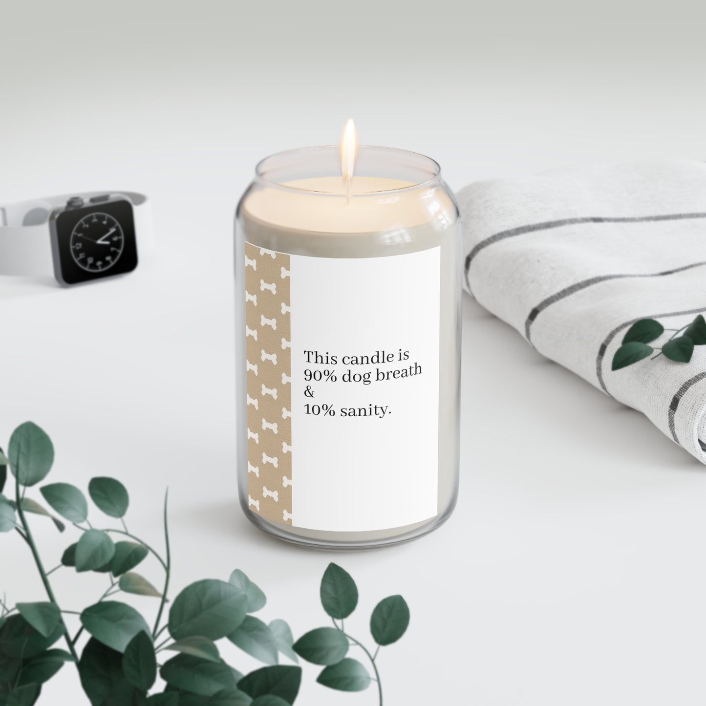 Funny Dog-Themed Scented Soy Candle | Gift for Dog Lovers | Home Decor | Pet Owners | Unique Candle | Aromatherapy | 90% Dog Breath
