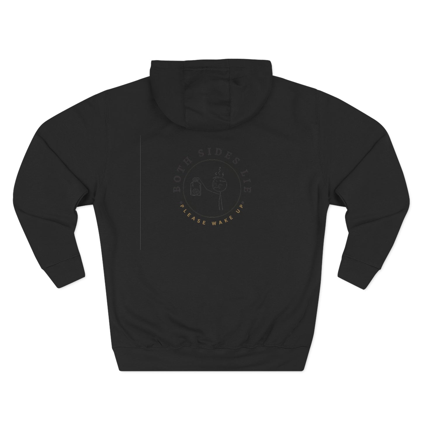 Cozy Fleece Hoodie - 'Both Sides Lie' Design, Ideal for Casual Wear, Gifts for Friends, Cozy Nights In, Everyday Comfort