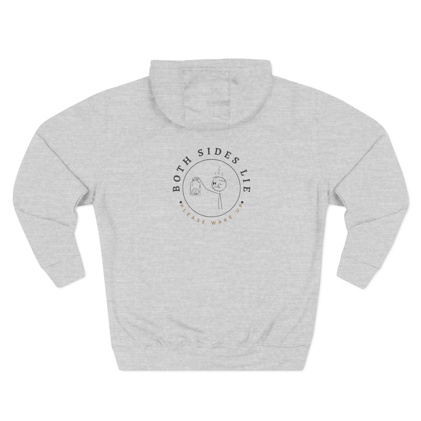 Cozy Fleece Hoodie - 'Both Sides Lie' Design, Ideal for Casual Wear, Gifts for Friends, Cozy Nights In, Everyday Comfort