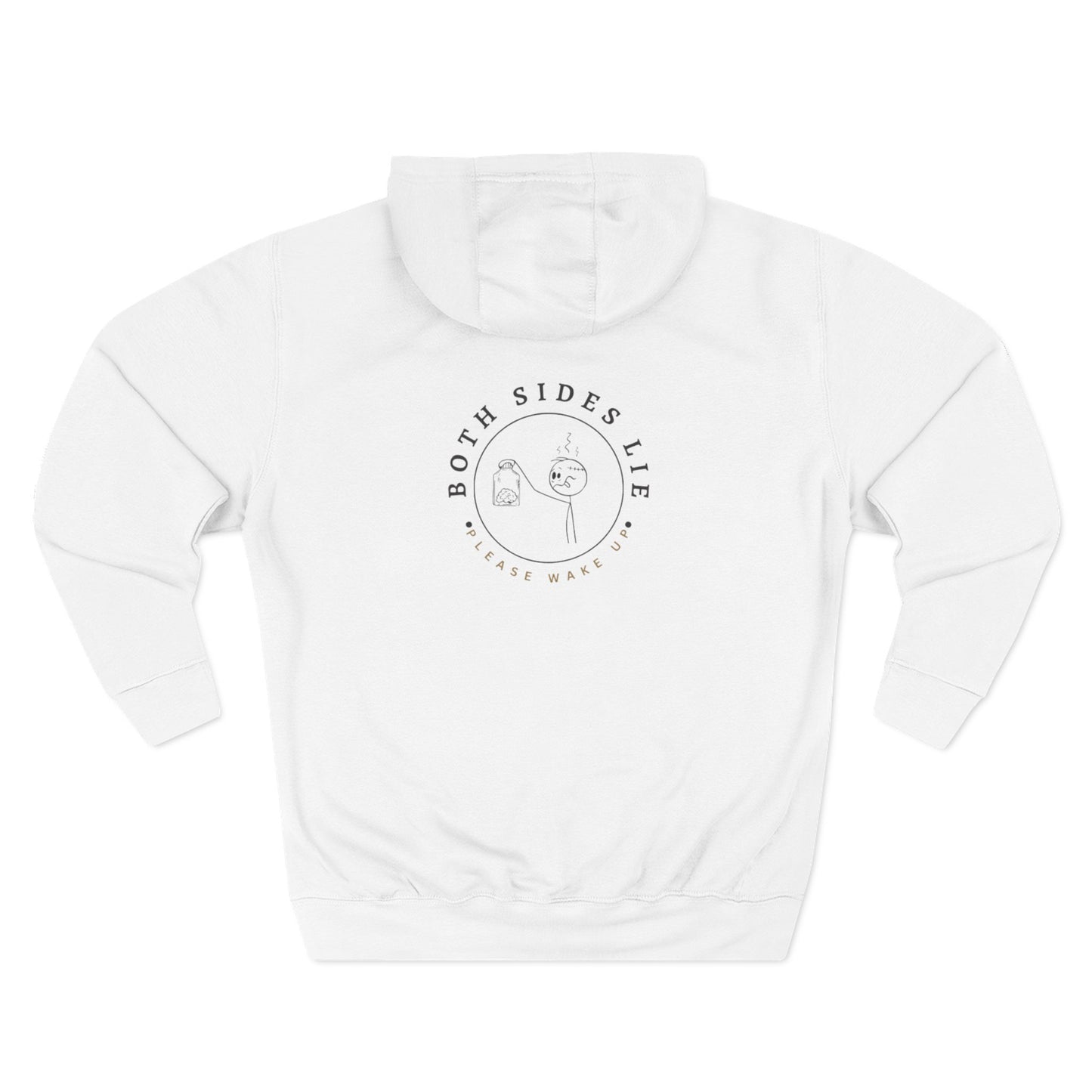 Cozy Fleece Hoodie - 'Both Sides Lie' Design, Ideal for Casual Wear, Gifts for Friends, Cozy Nights In, Everyday Comfort