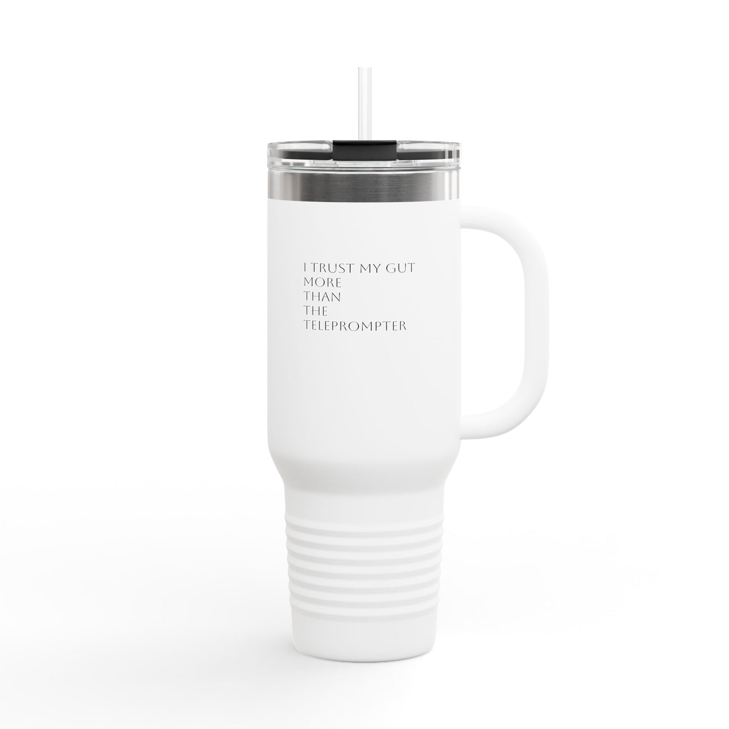 Trust Your Gut Insulated Travel Mug | 40oz, Hot Beverage Tumbler, Motivational Drinkware, Travel Coffee Cup, Birthday Gift