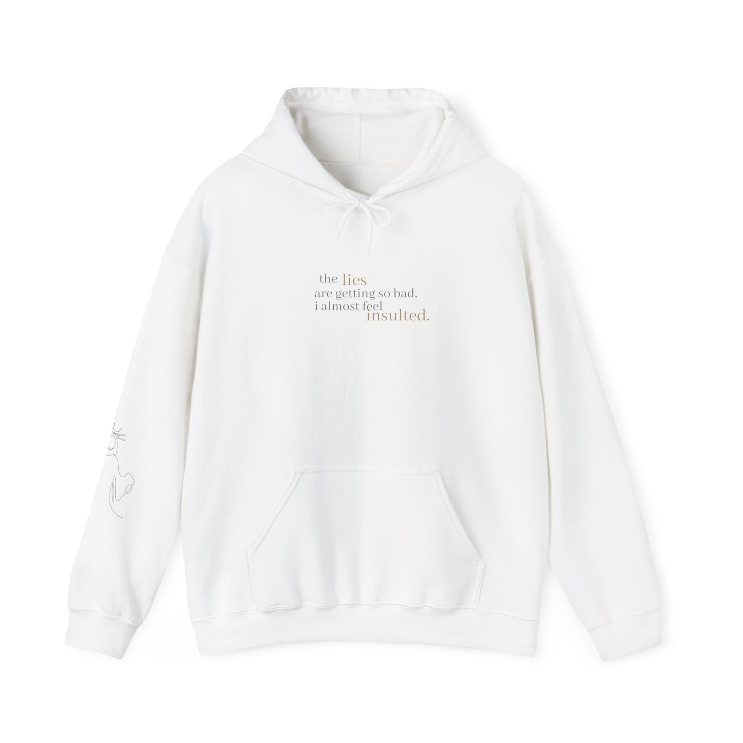 Philosophical Hoodie - Unisex Heavy Blend™ Sweatshirt, Casual Wear, Grunge Style, Gift for Friends, Thought-provoking Apparel, Cozy Layer