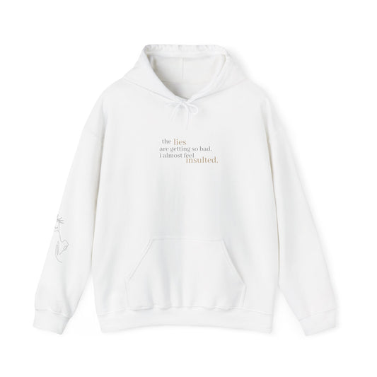 Philosophical Hoodie - Unisex Heavy Blend™ Sweatshirt, Casual Wear, Grunge Style, Gift for Friends, Thought-provoking Apparel, Cozy Layer