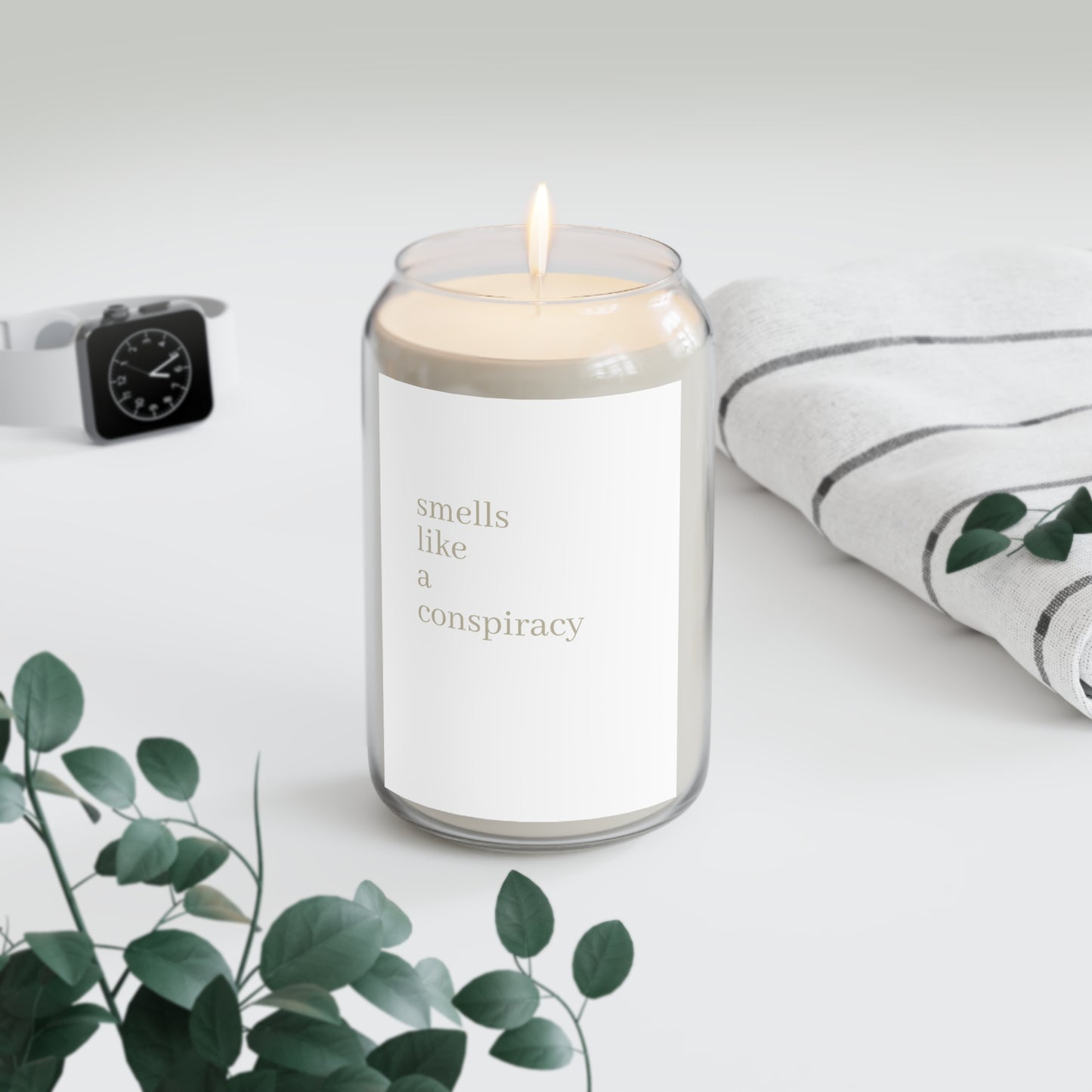 Scented Soy Candle - Smells Like a Conspiracy | Relaxing Aromatherapy, Cozy Home Decor, Gift for Friends, Unique Party Favor, [...]