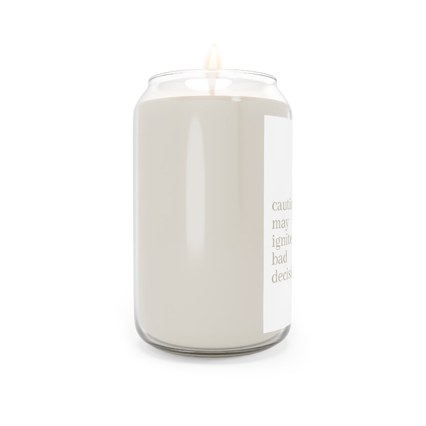 Scented Soy Candle - Caution: May Ignite Bad Decisions, Aromatherapy Gift, Home Décor, Relaxation, Unique Candle Gift
