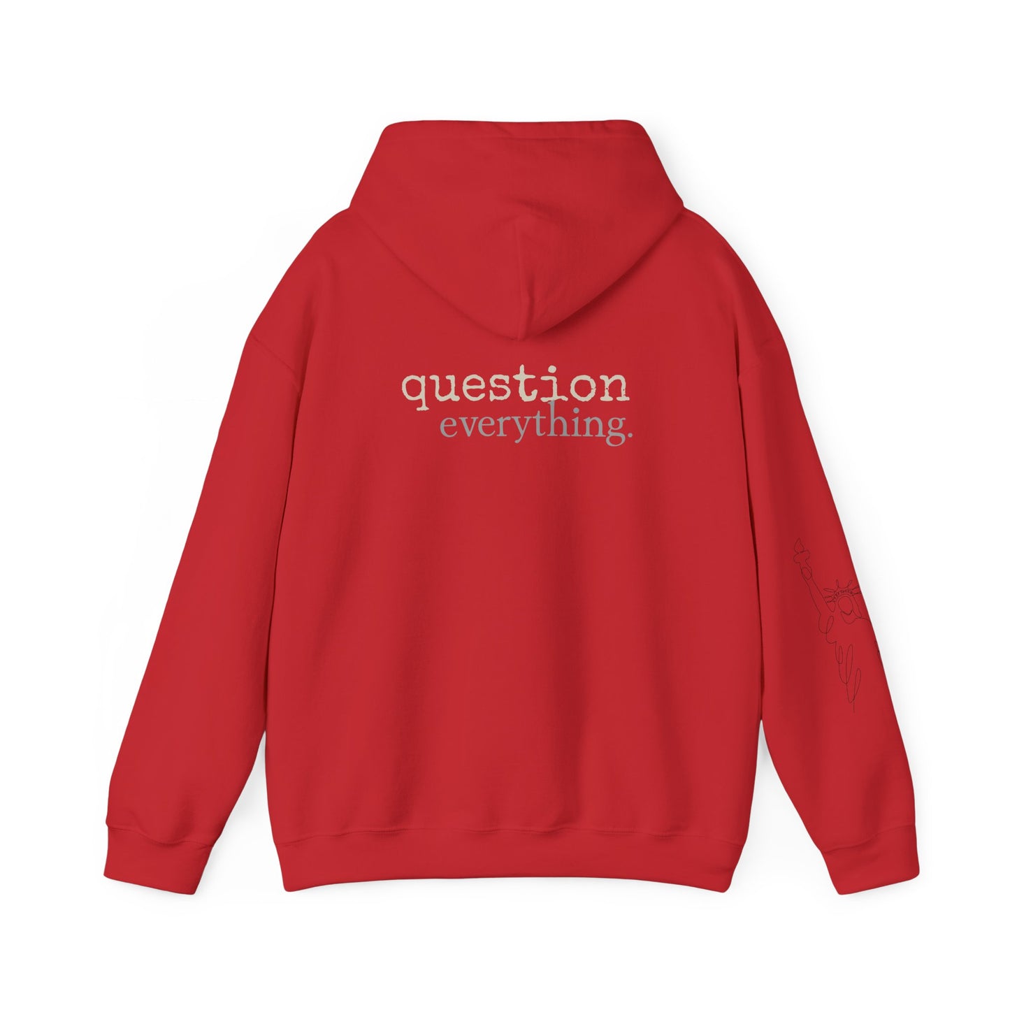 Philosophical Hoodie - Unisex Heavy Blend™ Sweatshirt, Casual Wear, Grunge Style, Gift for Friends, Thought-provoking Apparel, Cozy Layer