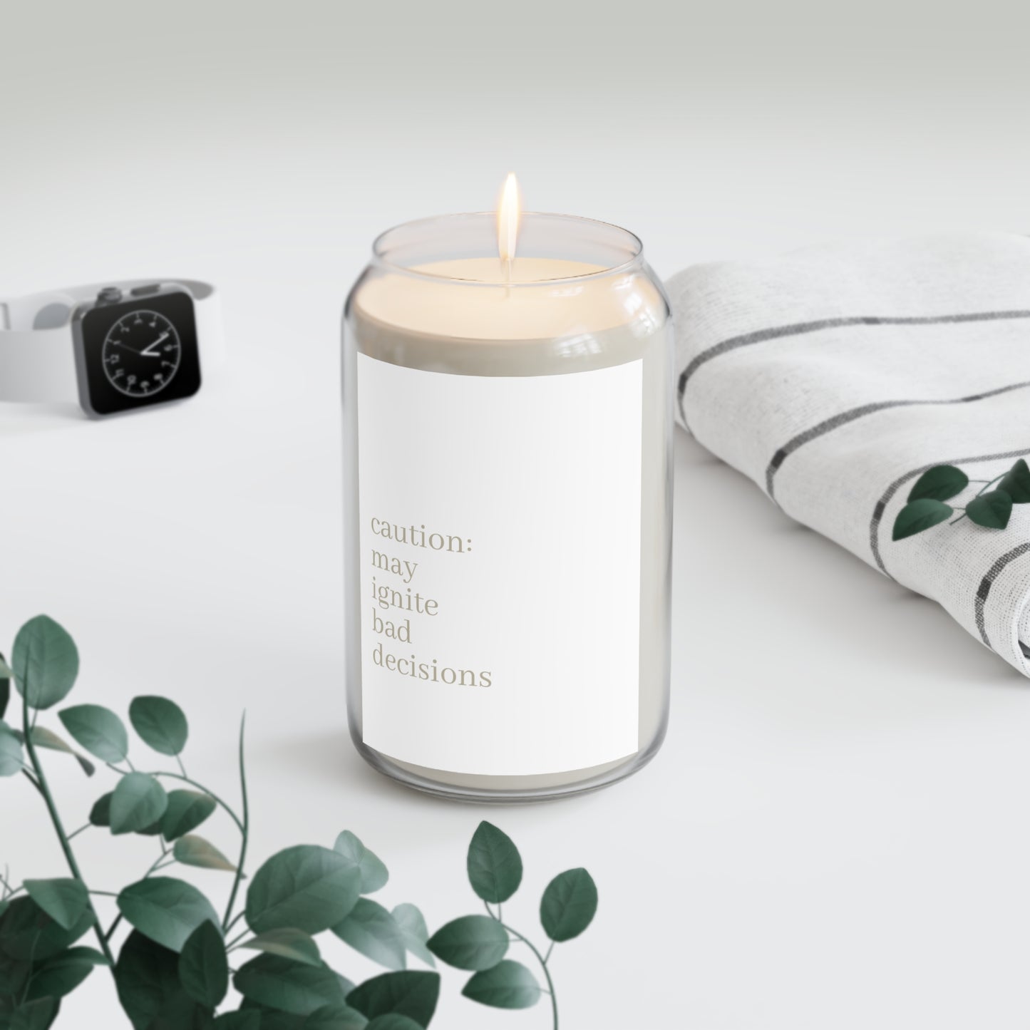 Scented Soy Candle - Caution: May Ignite Bad Decisions, Aromatherapy Gift, Home Décor, Relaxation, Unique Candle Gift