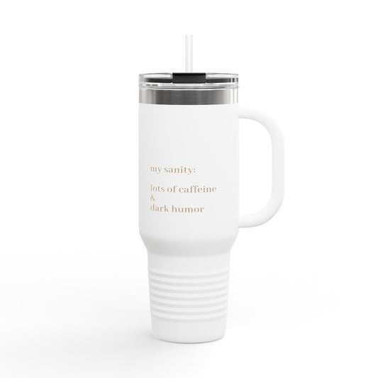 Insulated Travel Mug with Motivational Quote - Perfect for Coffee Lovers, Gift for Birthday, Holidays, and Work