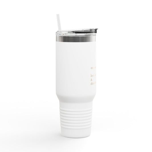 Insulated Travel Mug with Motivational Quote - Perfect for Coffee Lovers, Gift for Birthday, Holidays, and Work