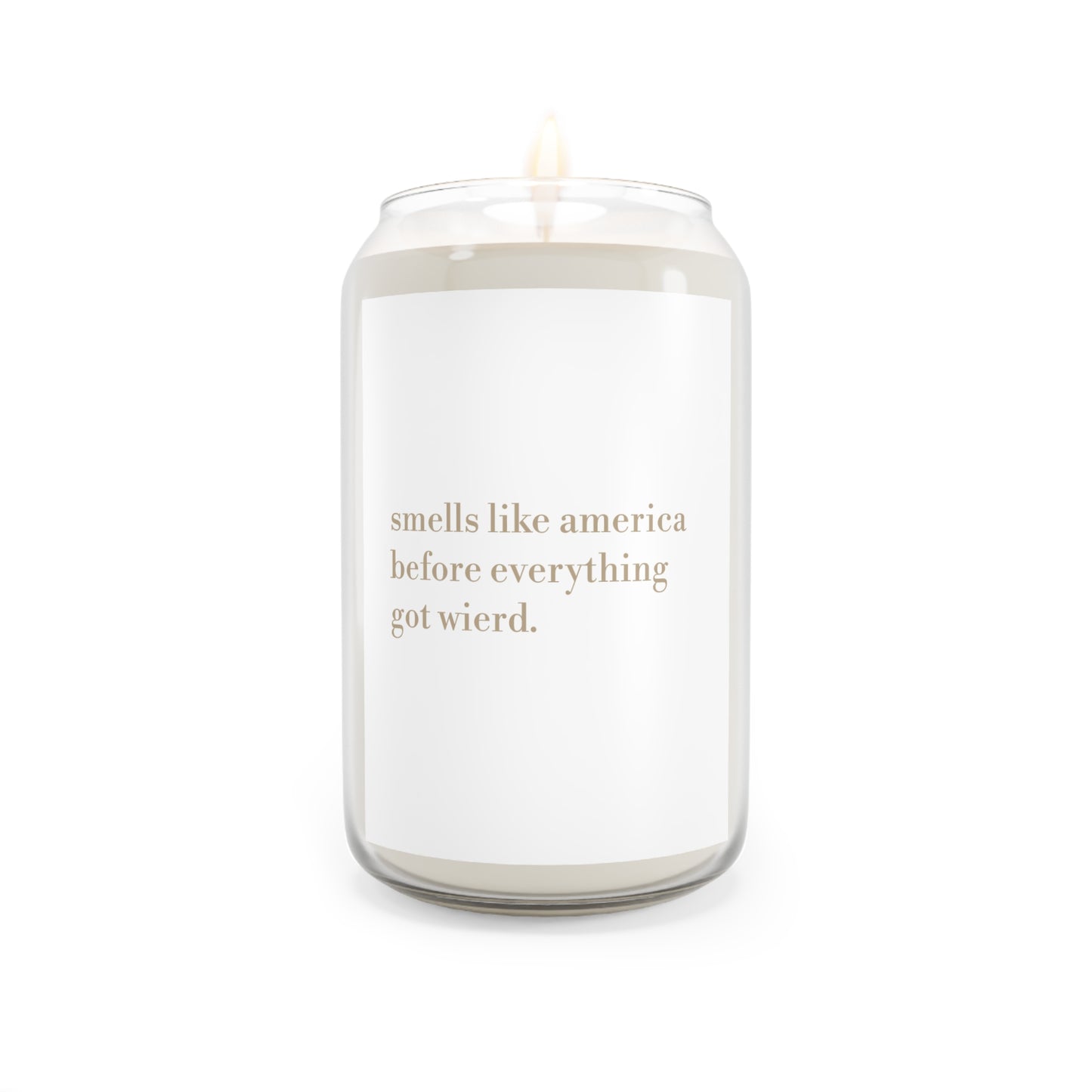 Scented Soy Candle - "Smells Like America Before Everything Got Weird", Relaxing Home Fragrance, Gift for Friends, Candle Lovers, Cozy Decor