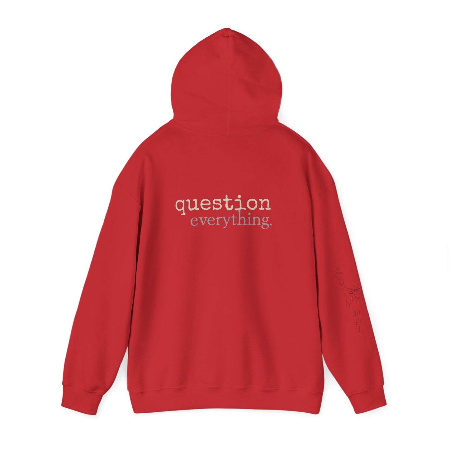 Philosophical Hoodie - Unisex Heavy Blend™ Sweatshirt, Casual Wear, Grunge Style, Gift for Friends, Thought-provoking Apparel, Cozy Layer