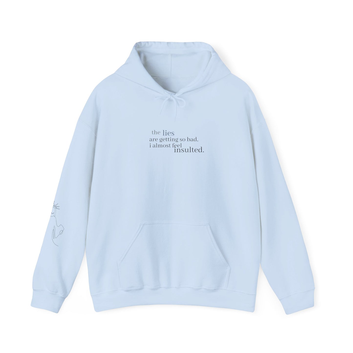 Philosophical Hoodie - Unisex Heavy Blend™ Sweatshirt, Casual Wear, Grunge Style, Gift for Friends, Thought-provoking Apparel, Cozy Layer